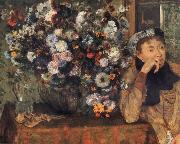 Germain Hilaire Edgard Degas A Woman with Chrysanthemums china oil painting artist